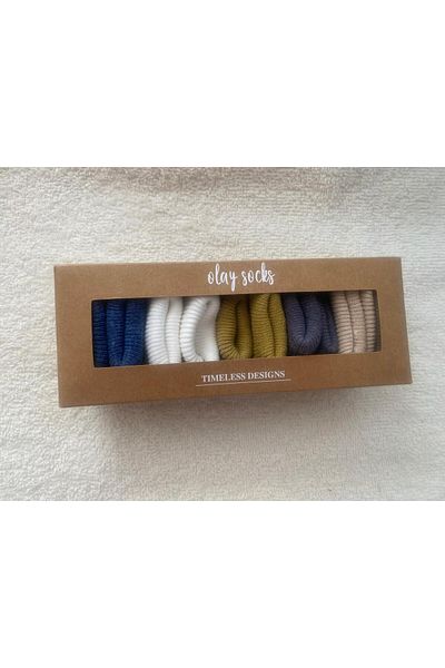 RAPAPA Boy Girl Baby Newborn Boxed 5-Piece Socks 1308V