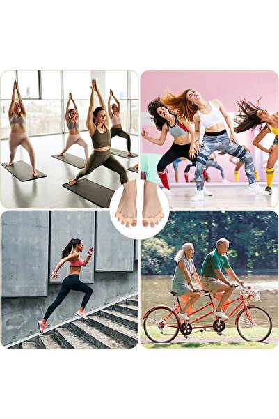 General Store Set 2 bucăți de protecții pentru hallux valgus, separator pentru 5 degete, silicon, bej