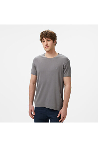 Nautica Men's Gray Regular Fit T-Shirt