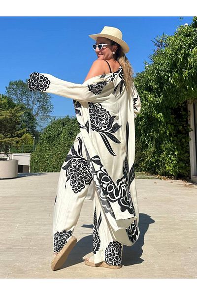BRGCLOTHING Design Loose Plus Size Shirt Pants Double Suit Suitable for Hijab