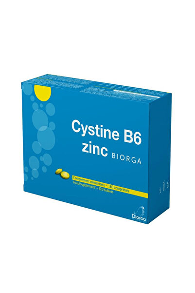 Biorga سيستين ب6 والزنك مضاد لتساقط الشعر وإعادة نموه - 120 قرصًا