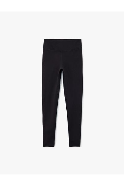 Koton High Waist Sports Leggings with Stitching Detail
