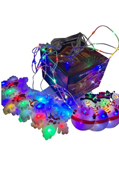 SDX Market Instalație luminoasă de Crăciun cu 10 figurine fulg de zăpadă și o...