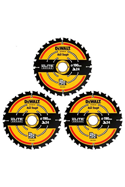 Dewalt - Lamă de ferăstrău circular 190x30x1.65mm, 24 dinți, 3 bucăți [DT1039...
