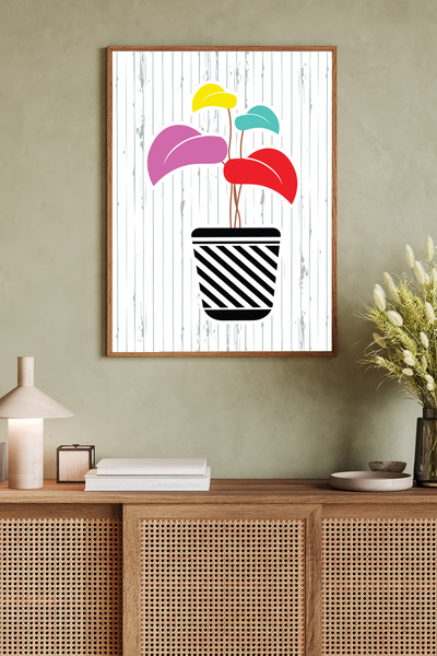 Dekorsiahome Τραπέζι σαλονιού κουζίνας με ξύλινο σκελετό μονοκόμματο TK1489