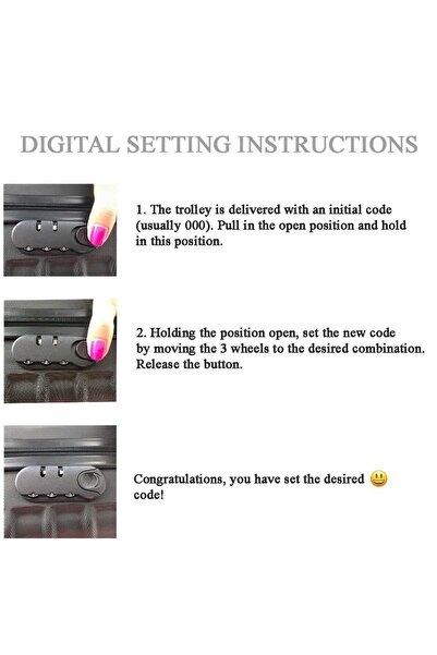 OEM Cărucior model Waves, 4 roți 360 grade, blocare, mâner telescopic, negru, 58 x 38 x 20 cm