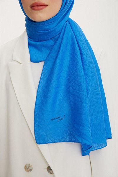 Armine Outlet, Organic Cotton Shawl - 561 - Blue