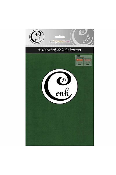 Yüsra Shop Cenk Imported 1004 Dark Green Plain Writing 100 cm Bag