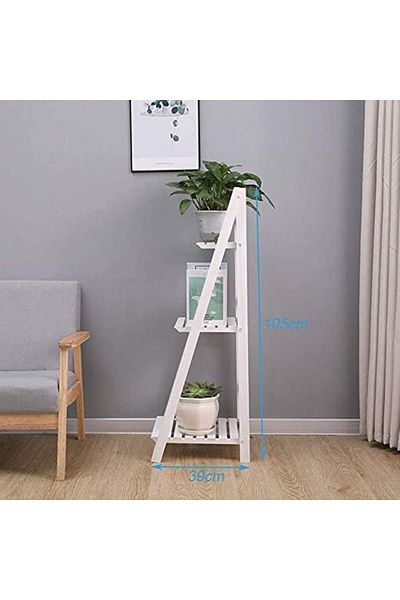 genric FFD Plant Stand 3 Tier Folding Plant Stand Shelves Garden Wooden Flower Pot for Bookcase Stand