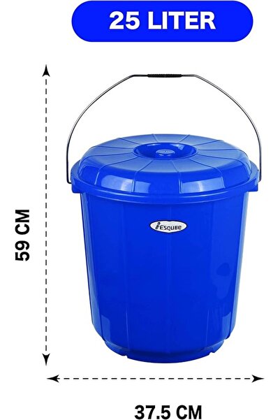 NEXTBRIDGE Oasis Bucket with Lid Blue 25ltr