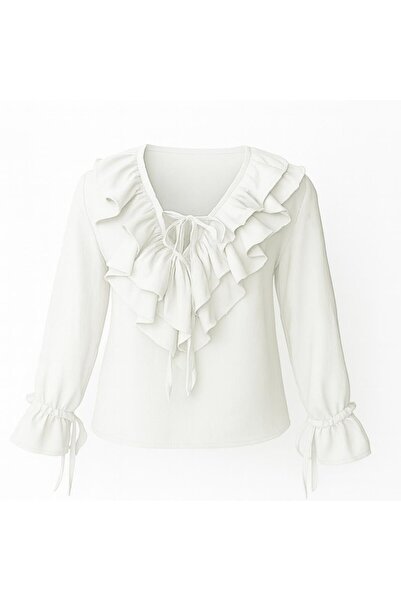 HAKKE Μακρυμάνικη ΜΠΛΟΥΖΑ με λεπτομέρεια με κορδόνια