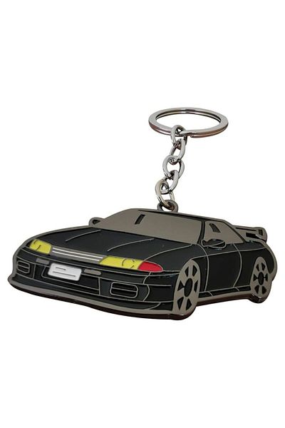 Generic Stylish Black Sports Car Keychain in High-Grade Metal Allo