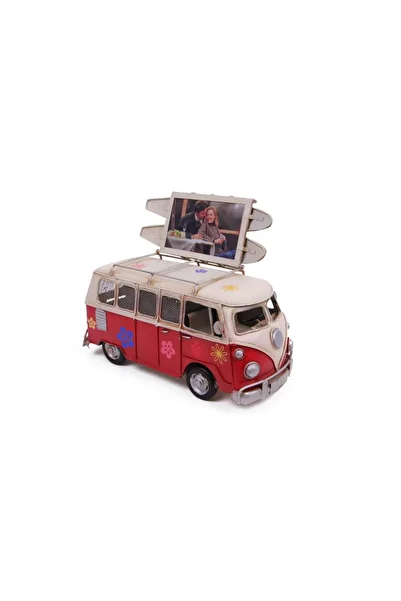 musellife Decorative Metal Minibus Framed Figurine with Money Box (491491)