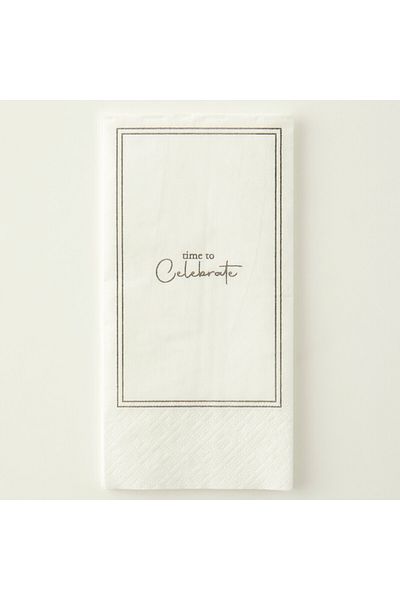 Bella Maison Celebrate 100 Paper Napkins White (33X33 cm)