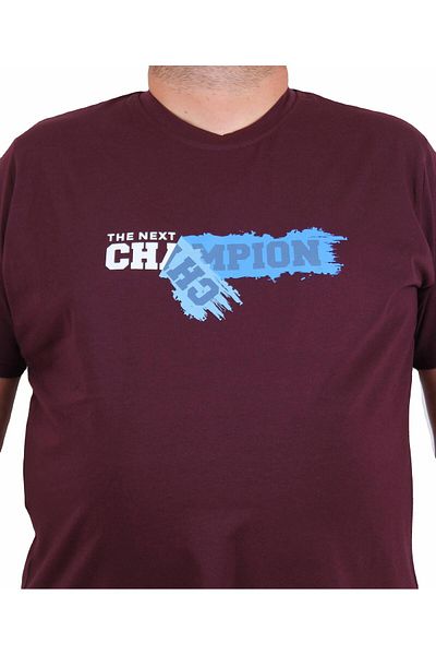 Starbattal Men's Plus Size Crew Neck T-Shirt Champion 25180 Murdum
