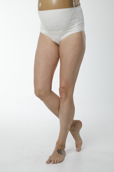 Hmd 1413 Cotton High Waist Maternity Postpartum Panties - Ecru