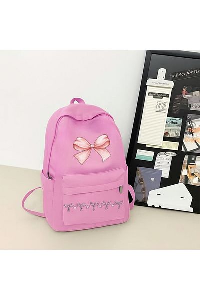 Touz Moda Ribbon Printed School, Course, Course Backpack