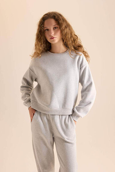 DeFacto Gray Women's Bottom-Top Set D8022Ax/Gr4