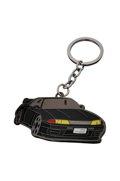 Generic Stylish Black Sports Car Keychain in High-Grade Metal Allo