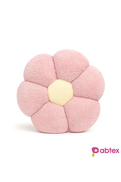 Pabtex Daisy Shaped Plush Pillow for Home and Room Decoration 40 cm