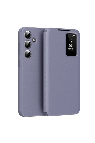 Stef's Cat Husa pentru Samsung Galaxy A56 5G, I38, Piele ecologica, Purple