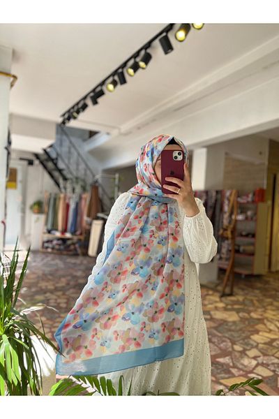 Neva Flower Pattern Cotton Women's Shal