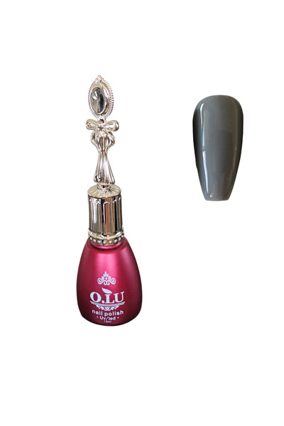 OLU NAİL Kalıcı Oje 15ml - Koyu Gri - UV/LED Jel Tırnak Cilası