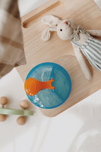 Renga Doli 290 ml 3 Bölmeli PP Toz Mama Kabı 221004 Mavi