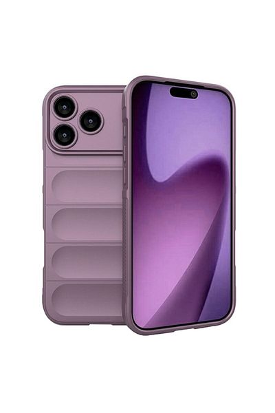 Tim High Protection Case for iPhone 17 Pro, B24, Thermoresistant Plastic, Berry Purple