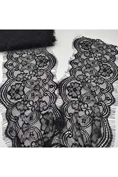 Mutkin Siyah Sakallı Dantel 17 Cm 1 adet ( 3 Mt )