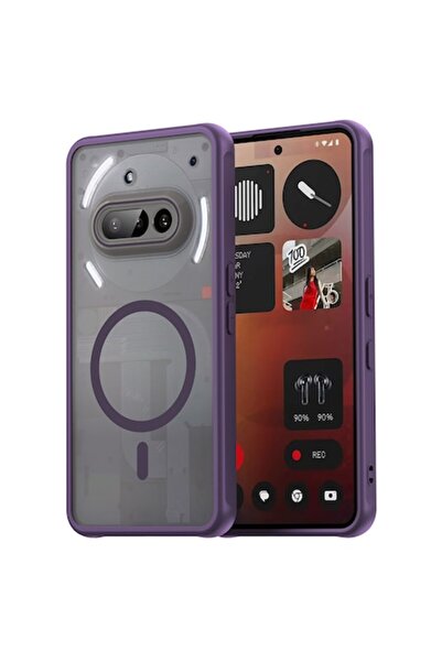 Danex Husă de protecție pentru Nothing Phone 3a, HaloFrost II MagSafe, V46, Lexgard, violet prună