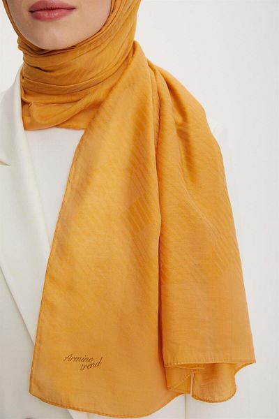 Armine Outlet, Organic Cotton Shawl - 557 - Mustard Yellow