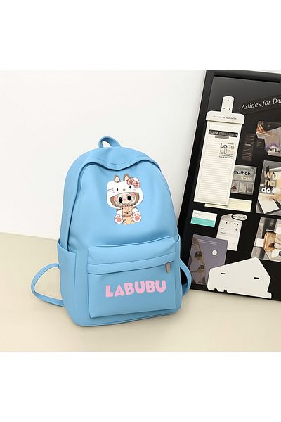 Toum Labubu Color Design Printed Backpack School Bag