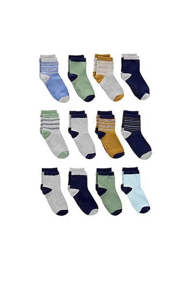 Simple Joys by Carter's Set of 12 pairs of children's socks Simple Joys 2-3 years, non-slip