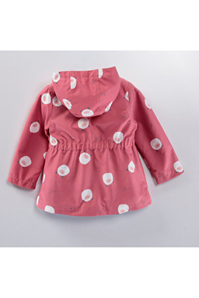 Midimod Gold Αδιάβροχο με κουκούλα για κορίτσι 2-6 ετών με μοτίβο αρνιού