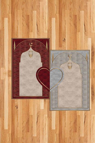 FOREVER ALDORA Double Non-Painful Soft Prayer Rug Set and Prayer Mat