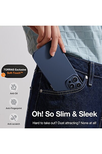 Danex Protective Case for iPhone 15 Pro Torras OriginFit-Mag Lexgard Navy Blue