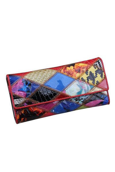 AVAMSI Women's wallet, AVAMSI, TQ-NQ-047, Multicolor, Genuine leather, 18x9x3 cm