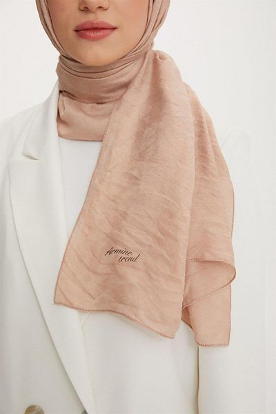 Armine Outlet, Organic Cotton Shawl - 568 - Milk Coffee