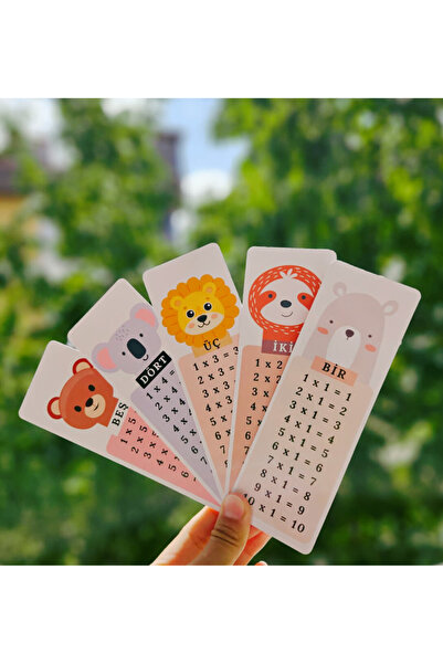 rengorawish Çarpım Tablosu 10'lu Kitap Ayracı Formunda