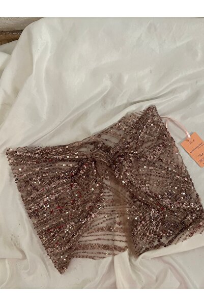 Nurcanilirboutique Kristal taşlı mini pareo