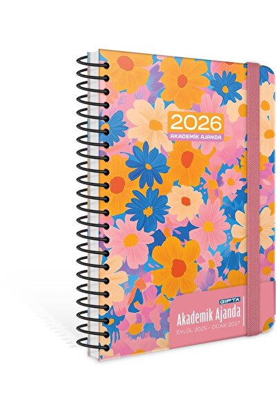 Gıpta 2025 Eylül-2026 Aralık SPİRALLİ Akademik Ajanda 17X24 Cm Model-3
