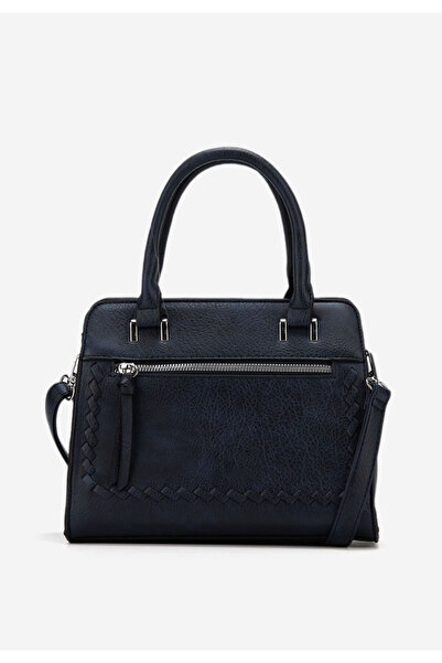 B T Shoes Tmavě modré rukojeť kabelky Merissa