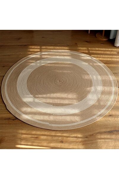 LINGWEI FFD Jute Rug Carpet Hand Made Round Jute Rug Carpet Floor Mat Hand Braided Natural Jute Rug