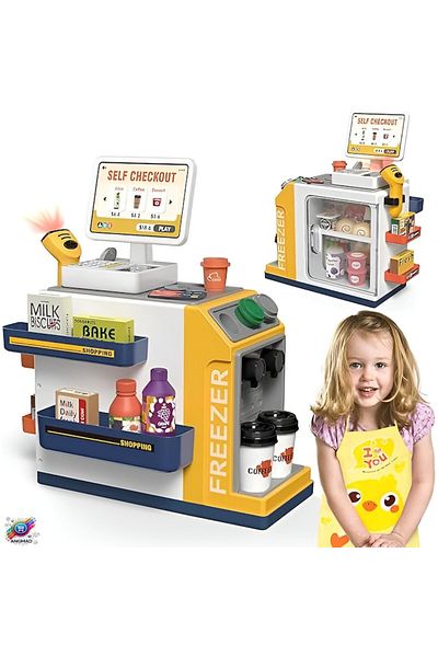 ANGMAD ANGMAD Interactive Playset, Supermarket, Sounds, Lights and 48 Accessories