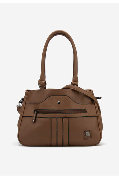 B T Shoes Adelle khaki handbag
