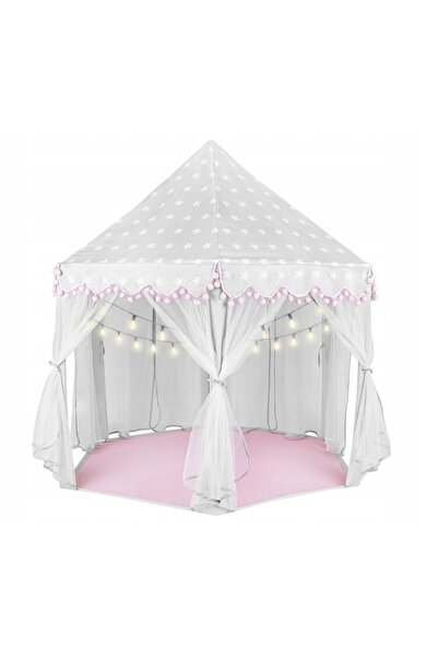 PROCART Σκηνή τύπου κάστρου, PROCART, εξαγωνικό σχήμα, 135x140 cm, 6 παράθυρα με κουρτίνες, πτυσσόμενη, αποθηκευτικός χώρος