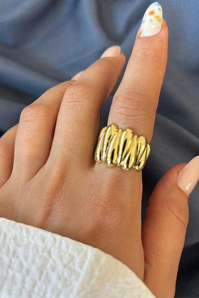 Leo'Stone New Season Twist Luxe Design Adjustable Women's Ring