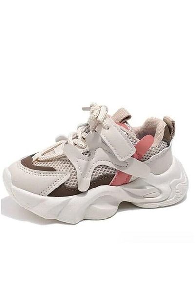 Mixbo Adidasi Copii Unisex Mixbo, Model de Vara, cu Scai, Talpa cu Motive, Crem 28 EU
