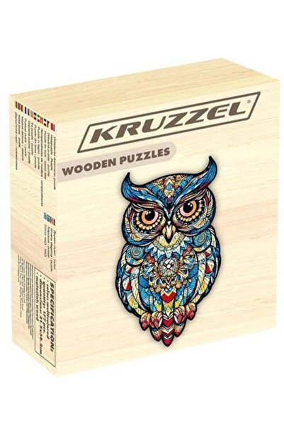 KRUZZEL Wooden puzzle Owl, 177 pieces